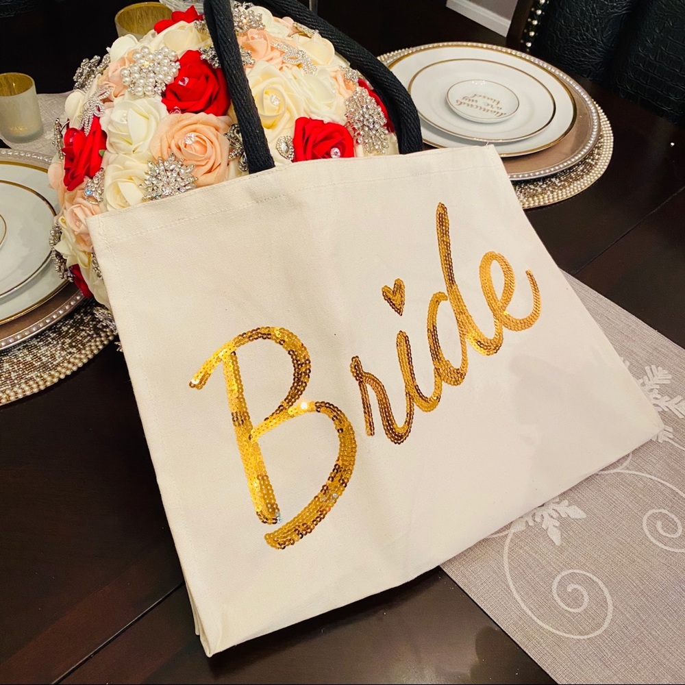 Bride Bling Tote Bag